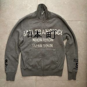 Zara Gray Graphic Hoodie